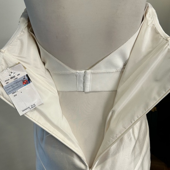 NICOLE MILLER SHANTUNG SILK MERMAID WEDDING BRIDAL $1900 IM0002 - Picture 9 of 15